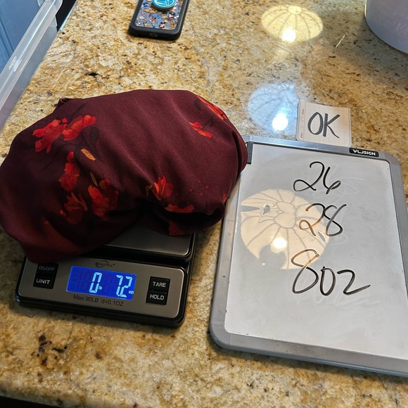 Ava & Viv Target Red Balloon Sleeve Floral V-Neck Pullover Blouse Plus Size 2X - Picture 9 of 9